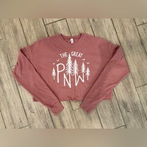 Bella Canvas Mauve The Great PNW Graphic Sweatshirt